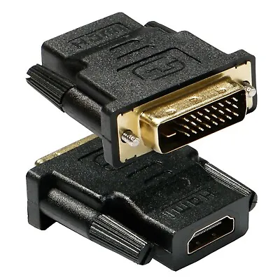 $5.19 • Buy DVI D Male Dual Link To HDMI Female Converter Socket Cable Adapter Plug For HDTV