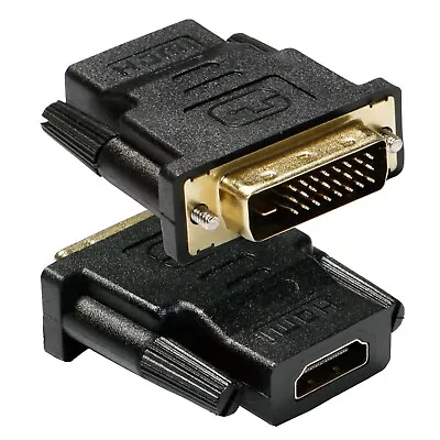 DVI D Male Dual Link To HDMI Female Converter Socket Cable Adapter Plug For HDTV • $7.99