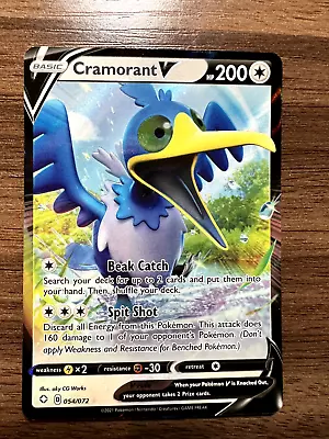 $1.25 • Buy Pokémon Shining Fates CRAMORANT V Ultra Rare Single Card 054/072