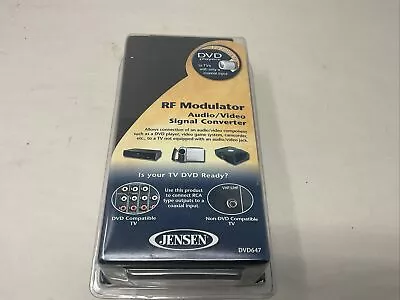 Jensen RF Modulator Audio Video Signal Converter Model DVD647 New In Package • $5.96