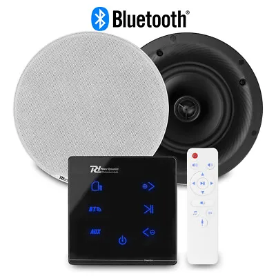£185 • Buy Bluetooth Ceiling Speaker Set - 2x FCS 8  And A50B Home Audio Music System