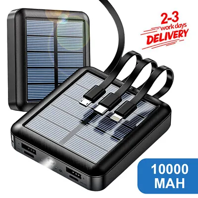 $23.89 • Buy 20000mAh LED Power Bank Portable USB Type C Solar External Battery Charger