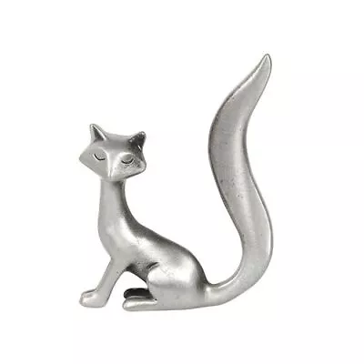 Metal Fox Shaped Ring Jewellery Holder Stand Ladies Animal Gift • £17.97