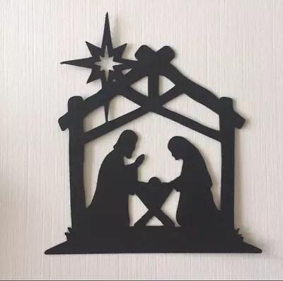 £1.75 • Buy 6 'NATIVITY SCENE' Christmas Die Cut Card Toppers - Xmas, Religious, Cardmaking