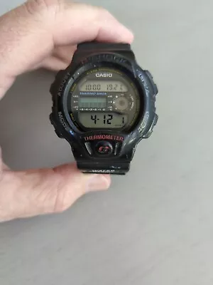 Vintage Casio G Shock Casio 1414 DW-6100 Thermometer Sensor New Battery Running  • $79