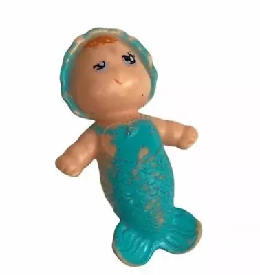 Vtg Kenner Sea Wees Babies Baby Mermaid Mini Doll Corkie Corky Blue 80s Seashell • $21.99