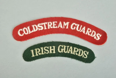 £0.99 • Buy Coldstream Guards And Irish Guards WW2 Service Uniform Shoulder Titles. IYA