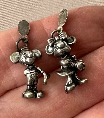 Disney Mickey & Minnie Mouse Sterling Silver Pendants Or Charms;U685 • $22