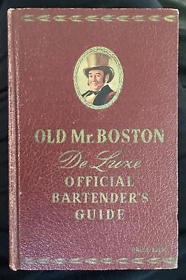 1941 Old Mr Boston Hardcover Official Bartender's Guide 160 Pages • $19.99