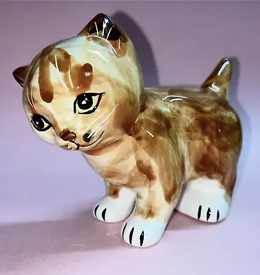 Vintage Orange Tabby Cat Figurine By Seymour Mann Japan • $26