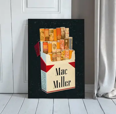 Mac-Miller Cigarette Pack Discography Retro Poster Home Decor Merch Gift For Fan • $23.48