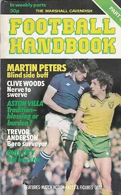 The Marshall Cavendish Football Handbook ~ Part 36 ~ Aston Villa Norwich Notts • £2.99