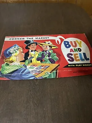 Vintage Board Game Buy And Sell Corner The Market Stock Market Capitalism • $9.99