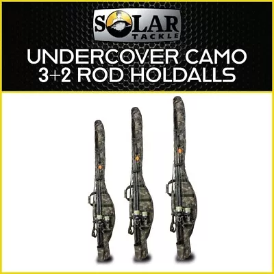 Solar Tackle Undercover Camo 3+2 Rod Holdalls - Post Free | Carp Fishing Luggage • £72.99