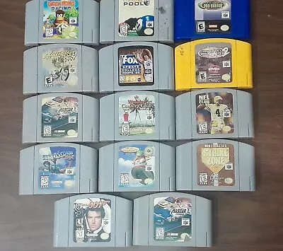 Lot Of 14 Nintendo 64 ( N64 ) Miscellaneous Tested Games Please Read Discription • $145