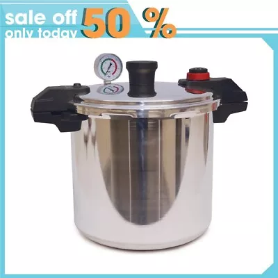 T-Fal Pressure Cooker Pressure Canner With Pressure Control 3 PSI Settings 22 • $84.56