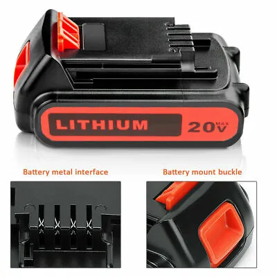 £13.89 • Buy For Black+Decker LBXR20 Cordless BL1518 BL2018 18Volt 3.0Ah Li-Ion Slide Battery
