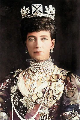 Mmc074 - Queen Alexandra Wears Diadem - Print 6x4 • £2.20