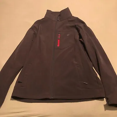 Snozu Jacket Mens Size Large Brown Full Zip Coat Outdoor Snow Fleece Lined Comfy • $12.79