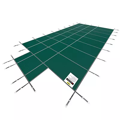 VEVOR Swimming Pool Safety Cover 18x36FT Safety Pool Cover W/ Center End Steps • $371.35