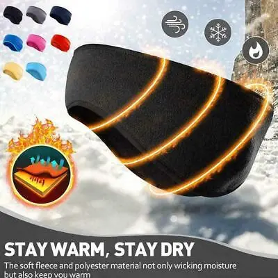 £4.18 • Buy Soft Fleece Running Headband Winter Warmer Ear Muff Ski Snowboard Outdoor Sports