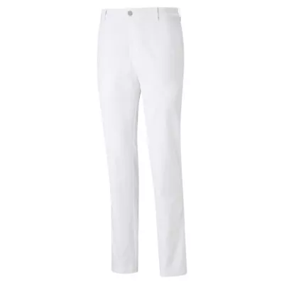 Puma Dealer Golf Pants Mens Golf Trousers 53552301 - White Glow - New 2023 • $32.80