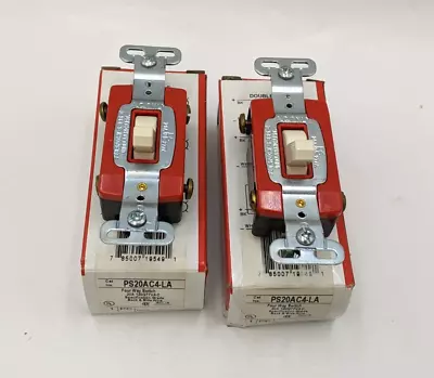 2PC Legrand PS20AC-LA Toggle Switch 4 Way 20A 120/277V Specification Grade NOS • $12