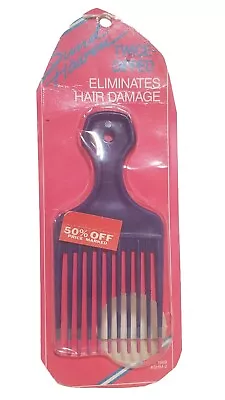 Vintage Sund Haaren Twice Dipped Pik 1989 Afro Hair Comb Pink Factory Sealed NOS • $12.99