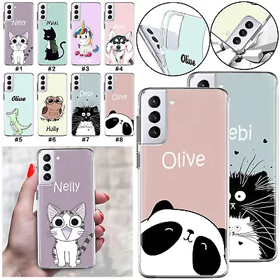 Personalised Cartoon Phone Case For Samsung Galaxy A14 A53 A05 A34 A25 TPU Cover • £5.87