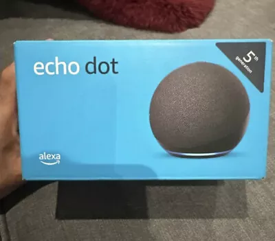 Amazon Echo Dot 5th Generation - Charcoal - Brand New And Sealed • £24