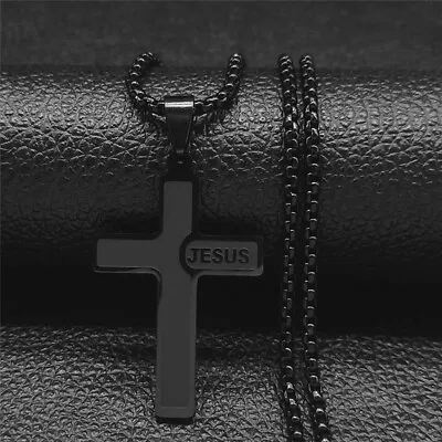 Titanium Steel Cross Pendant Chain Stainless Steel Does Not Fade • $10.99