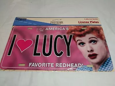 I LOVE LUCY LICENSE PLATE  AMERICA'S FAVORITE RED HEAD!  Collector Series • $8