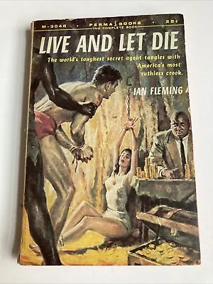 Live And Let Die Ian Fleming Vintage James Bond GGA Spy Paperback Perma Books • $49.95