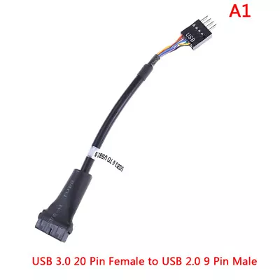 USB 3.0 20 Pin Motherboard Header To Usb 2.0 9 Pin Adapter Converter Cabl.TM • £5.12