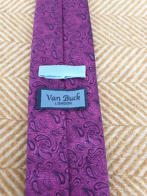 Van Buck Silk Tie 8cm • £12.50