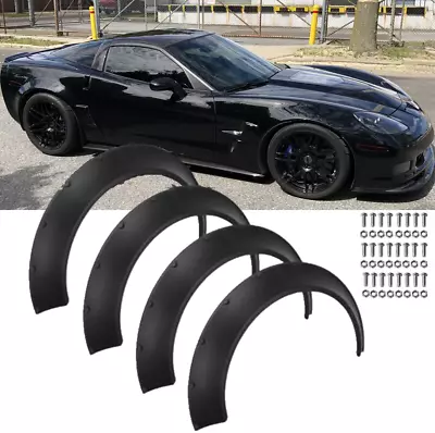 Fender Flares Wheel Arch Extra Wide Body Kit 4.5  For Chevy Corvette Z06 C6 ZR1 • $89.99