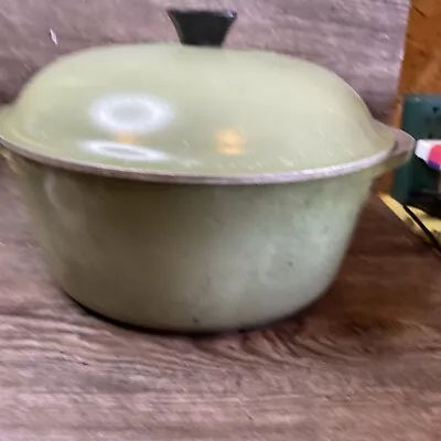 Club Cookware Vintage Avocado Green Aluminum Dutch Oven Stock Pot 10” • $29.99