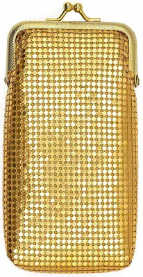 Gold Soft 4mm Metallic Mesh (Full Pack 100s/Kings) Cigarette Case Purse • $15.99