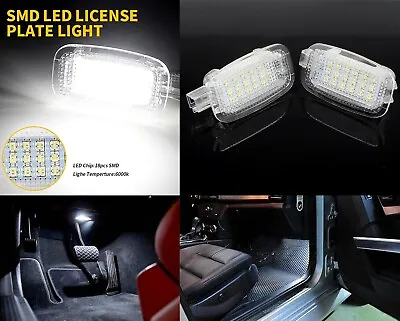 2x Xenon White 18 LED Courtesy Door Trunk Light For Mercedes W204 W212 W207 W221 • $14.99