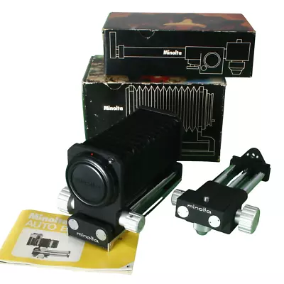 Minolta Auto Bellows I & Slide Copier Focusing Rail SR Cameras Film • $118.74