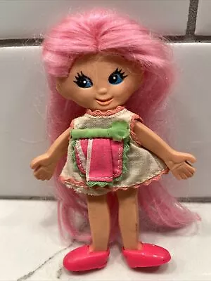 VINTAGE 1969 IDEAL FLATSY DOLL Pink Hair Bendable Rubber Flat W/Outfit & Shoes! • $14.99