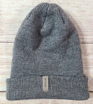 Bula Adult Wool Blend Beanie Hat Skullie Ski Heathered Gray One Size • $14.99