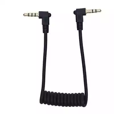 2 PACK 3.5mm TRS To TRRS 3Pole To 4 Pole Spring Coiled Microphone Cable • £4.99