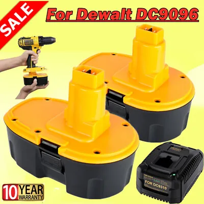 2x 18 Volt XRP 4Ah NiMH Battery For Dewalt DC9096 DC9098 DW9095 DW9098 & Charger • $27.99