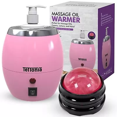 Massage Oil/Lotion Bottle Warmer - Auto-Temperature (Pink Rose) Pink Rose • $73.32