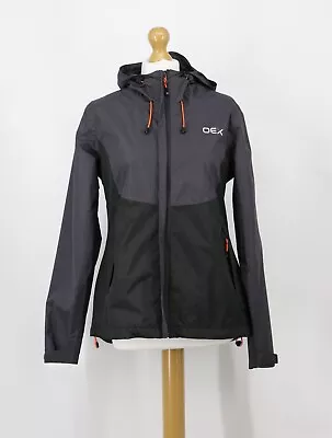 Oex Womens Phase Waterproof Purple Black Jacekt Oextw10031 Rrp £121 Hh • £53.65