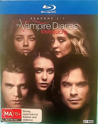Vampire Diaries (2009-2017) Seasons 1-7 - Blu Ray Box Set 27 Discs Region B (b4) • $59.99