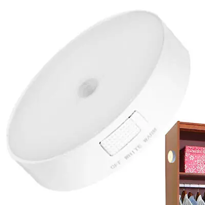 Motion Sensor Night Light Rechargeable Round Led Light With Magnet Suction • $9.56