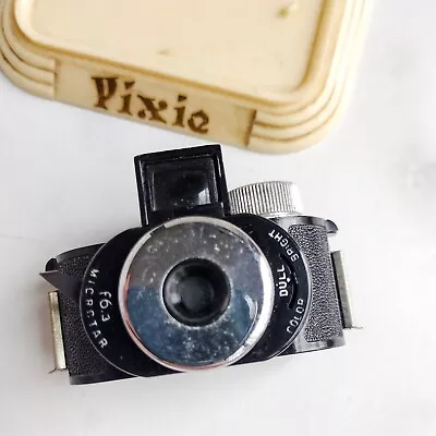 Vintage Pixie Whittaker Micro 16 Camera Subminiature Spy With Case • $40