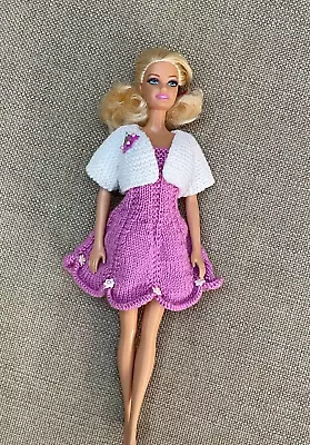 Raspberry Pink And White Jacket For Barbie /cindy Style Doll • $4.97